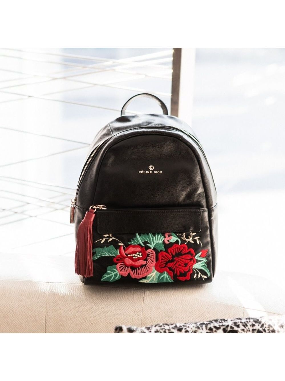 Celine Dion Harmonic Embroidered Backpack